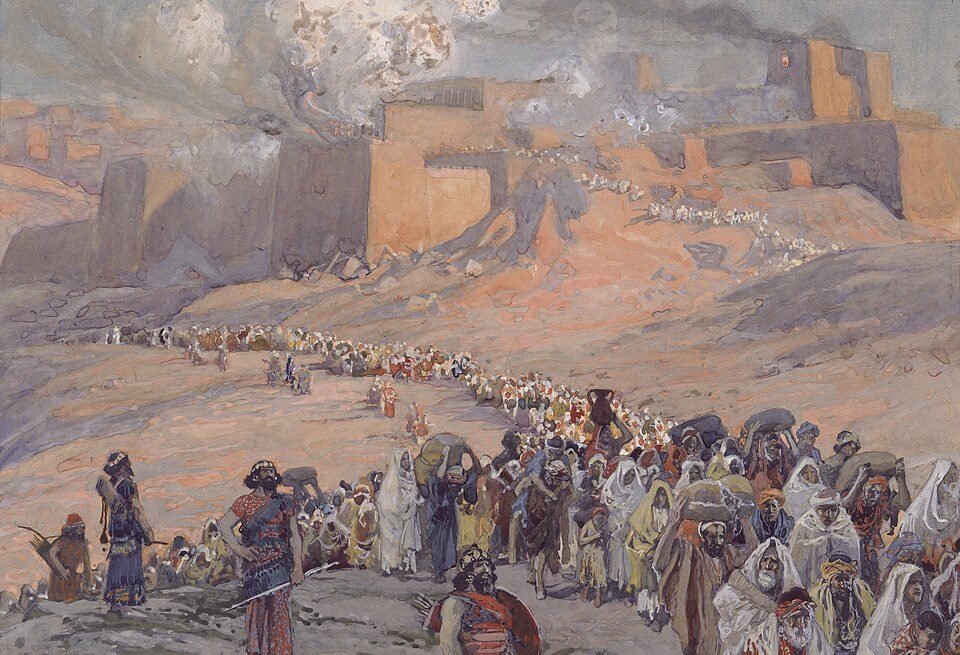 James Tissot's The Flight of the Prisoners, c. 1896, depicting the Babylonian exile that began the long Babylonian diaspora