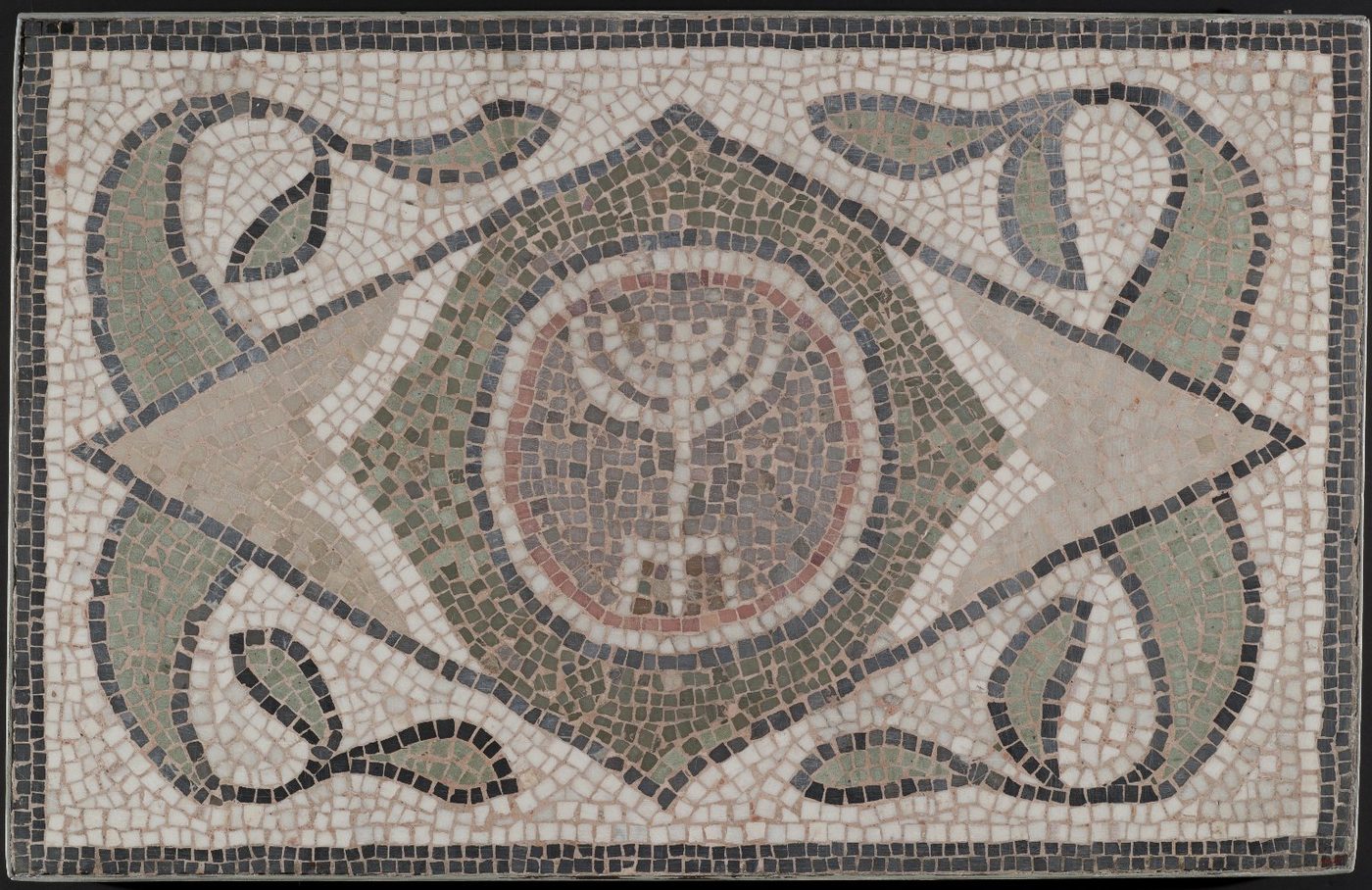 The Hammam Lif menorah mosaic from the synagogue of Naro.