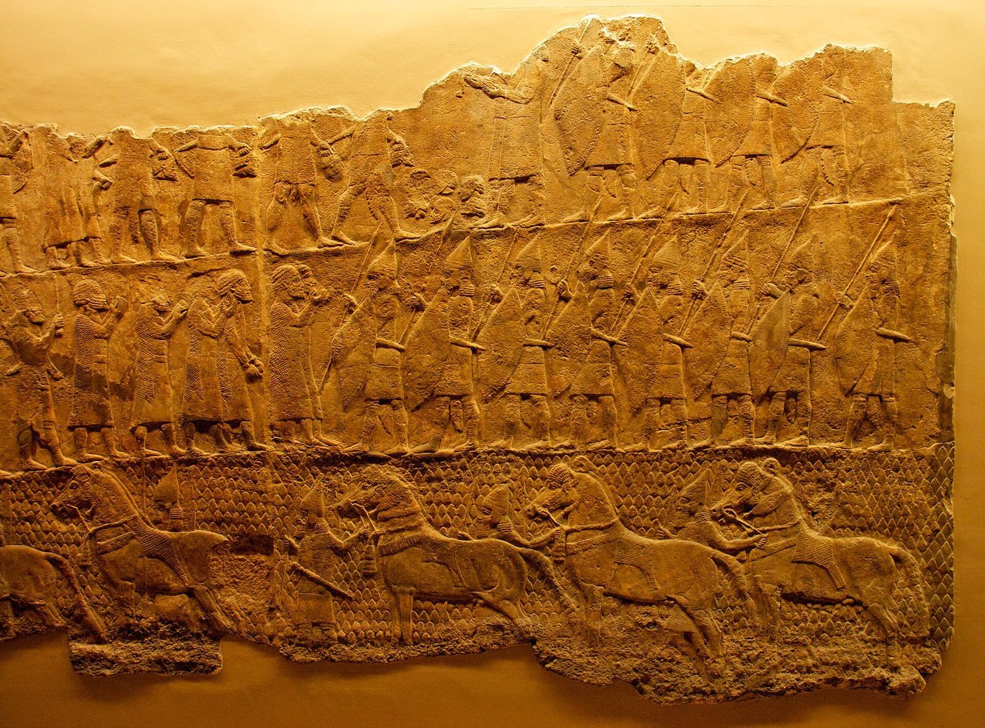 Lachish relief panel from the British Museum.