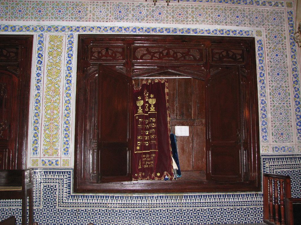 Inside the Sefrou synagogue today.